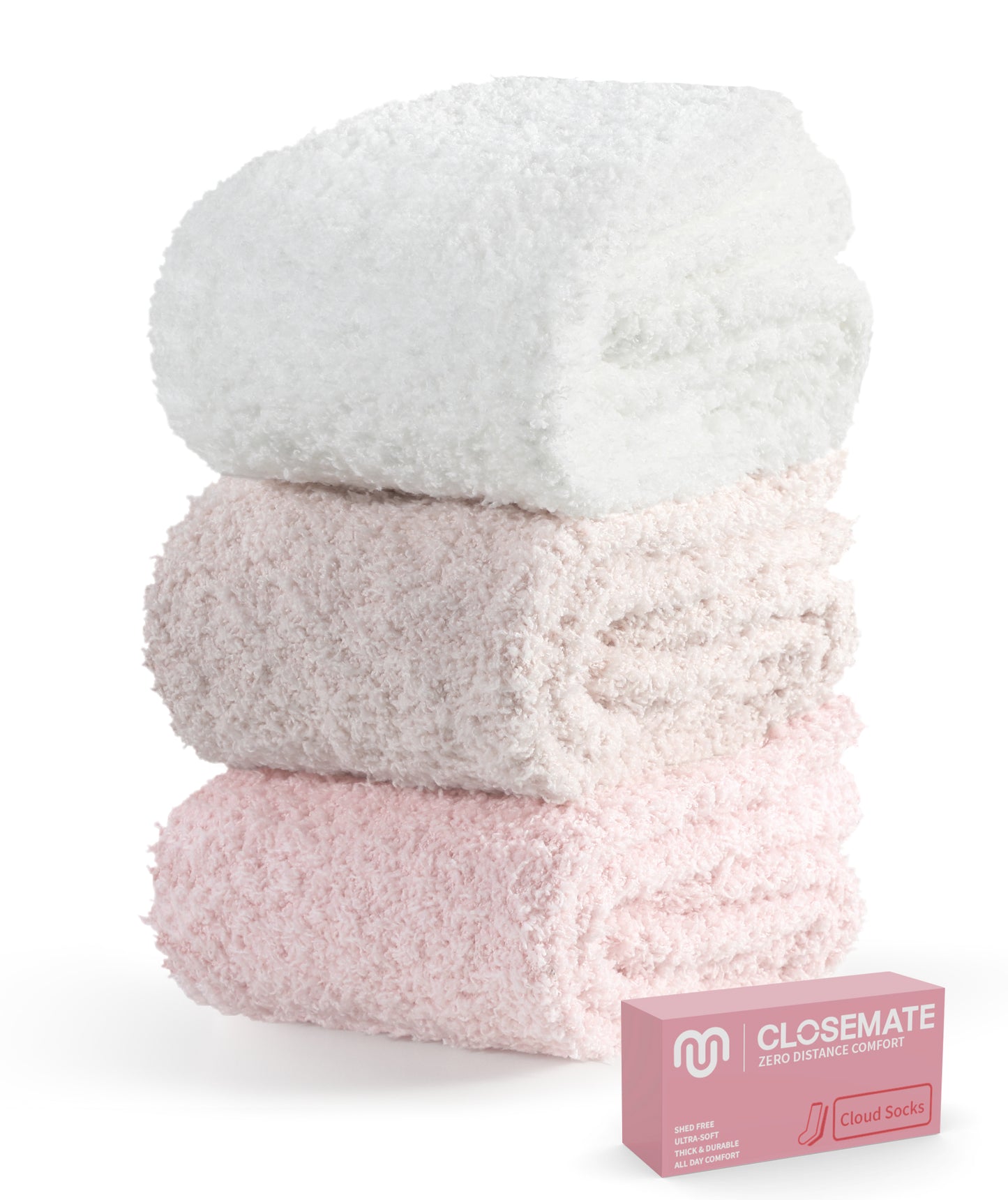 靴下 レディース モコモコ靴下 あったか ルームソックス 防寒保温 3足セット 23-28cm ギフトボックス 通気吸湿発熱 厚手 自宅 睡眠 冬 無地